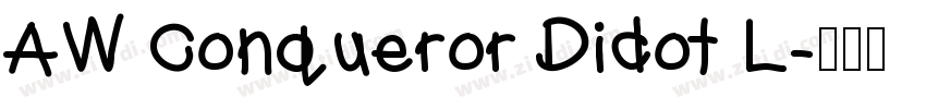 AW Conqueror Didot L字体转换